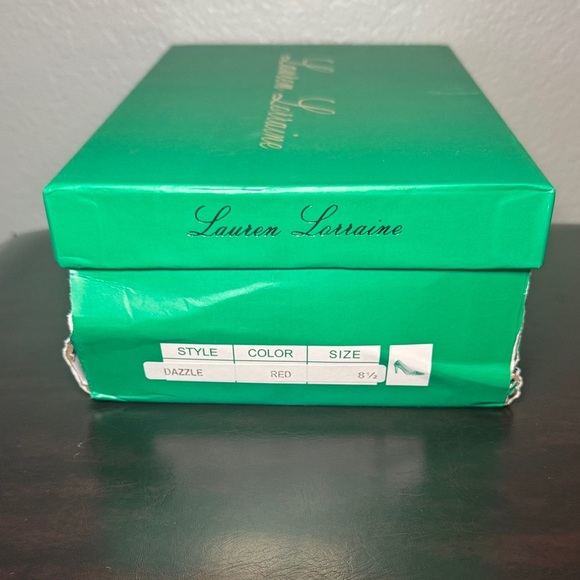 Lauren Lorraine Sparkling Dazzle Red Heels - Picture 8 of 9